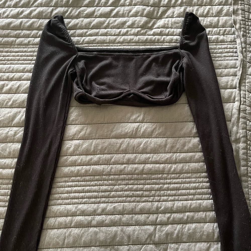 Princess Polly Becca Long Sleeve Top Cropped Size 0